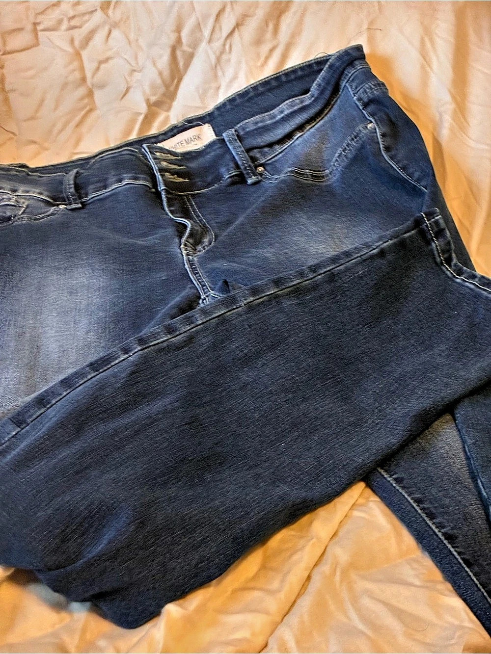 White Mark Women's Blue Jeans